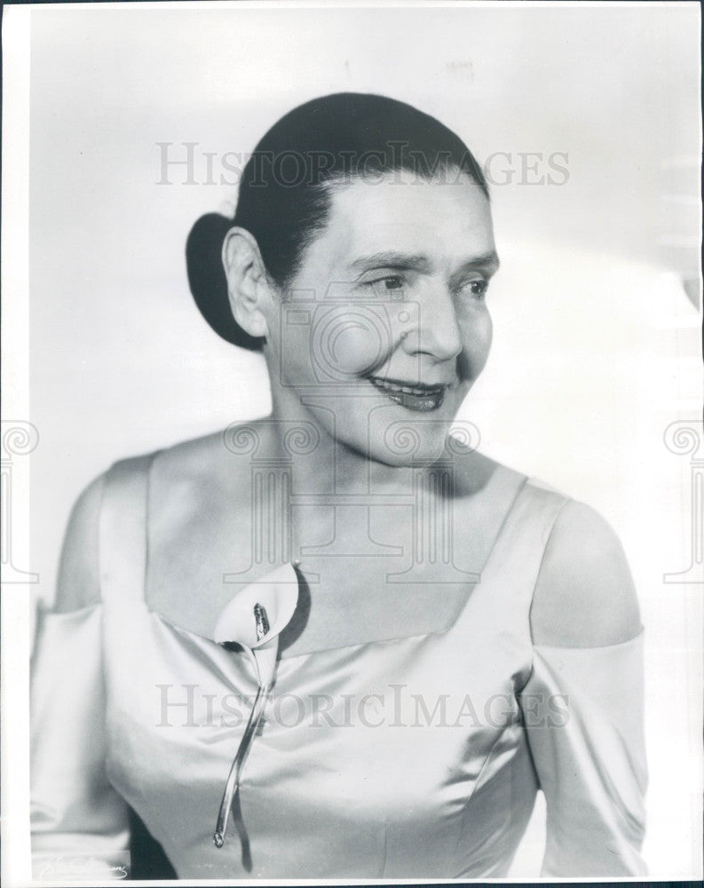 1961 Novelist Fannie Hurst Press Photo - Historic Images