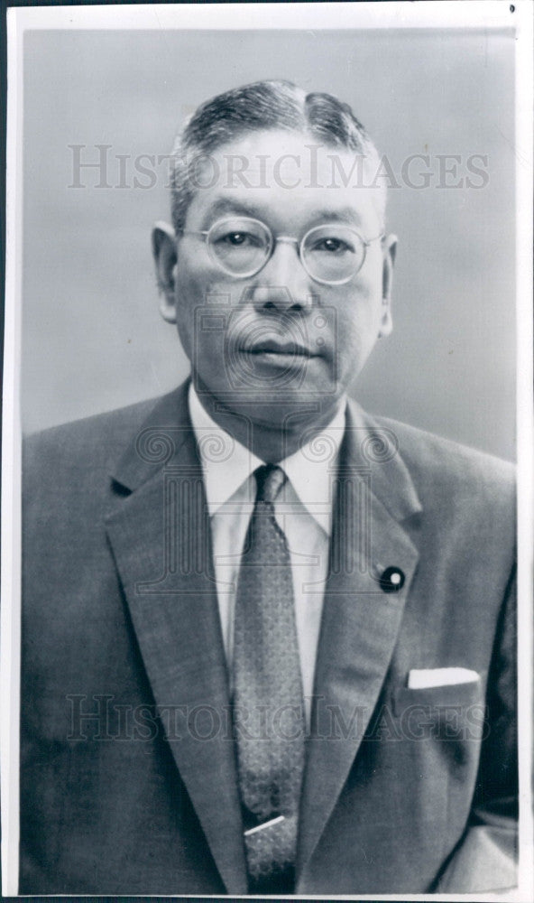 1962 Japan Prime Minister Hayato Ikeda Press Photo - Historic Images