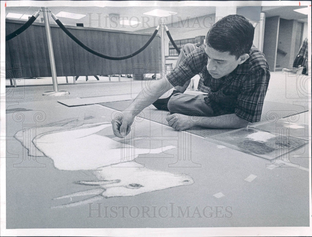 1965 Denver CO Artist GK Khandige Press Photo - Historic Images