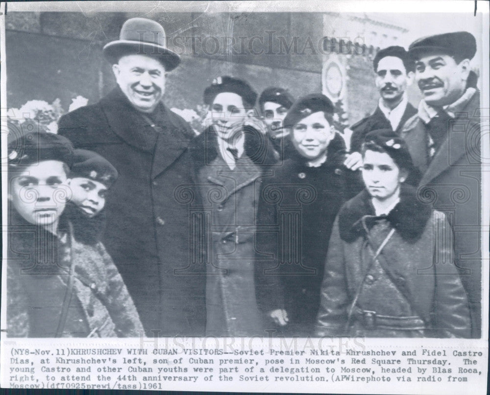 1961 Soviet Premier Nikita Khrushchev Press Photo - Historic Images