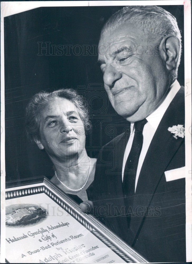 1961 Denver CO Jewish Leader Adolph Kiesler Press Photo - Historic Images