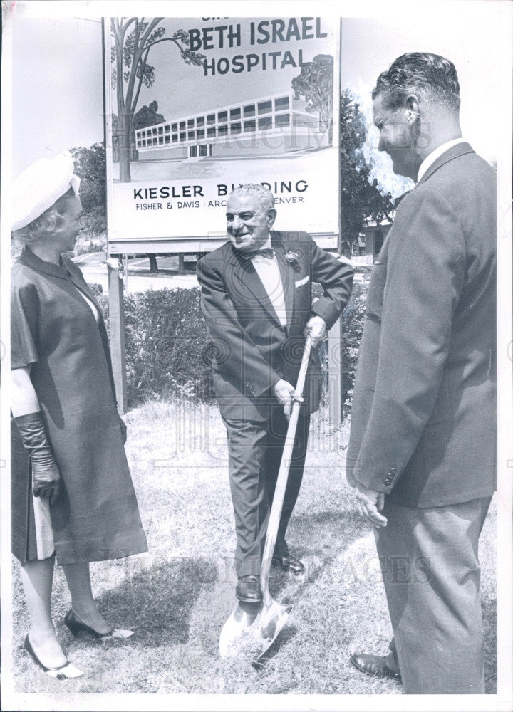 1962 Denver CO Jewish Leader Adolph Kiesler Press Photo - Historic Images