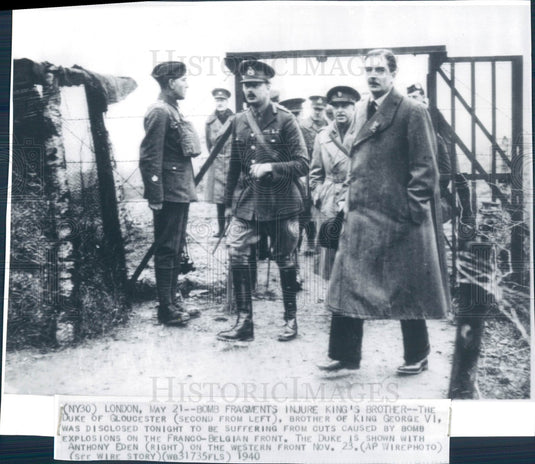 1940 GB Duke of Gloucester Prince Henry Press Photo - Historic Images