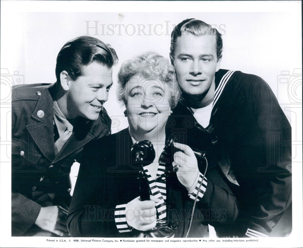 1961 Actors Jane Darwell/Ross Hunter/James Lloyd Photo - Historic Images