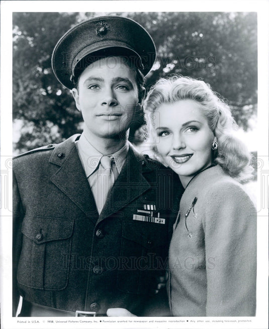 1961 Actors Ross Hunter & Lynn Merrichin Press Photo - Historic Images