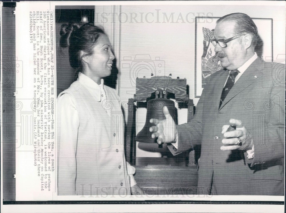 1975 Vietnam Phan Thi Yen Press Photo - Historic Images