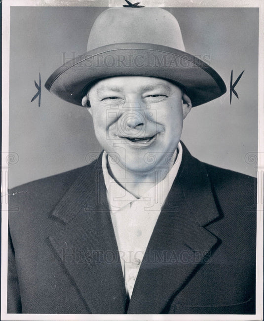 1955 Actor/Comedian Frank Fontaine Press Photo - Historic Images