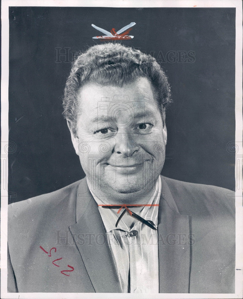 1966 Actor/Comedian Frank Fontaine Press Photo - Historic Images