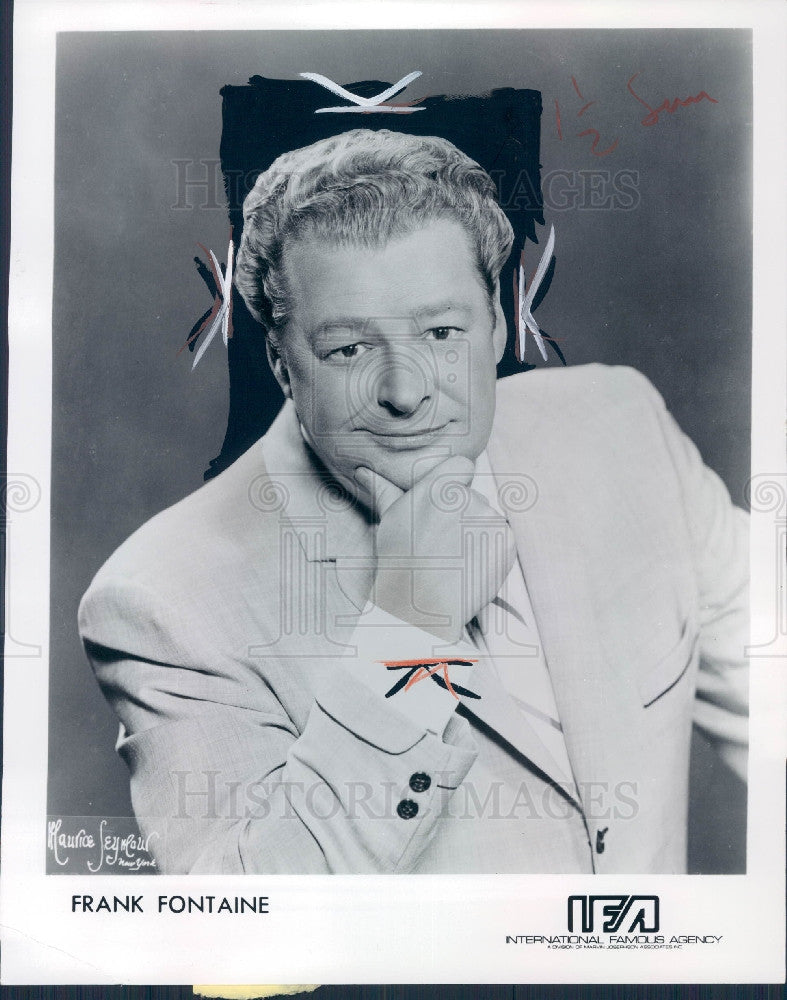 1971 Actor/Comedian Frank Fontaine Press Photo - Historic Images