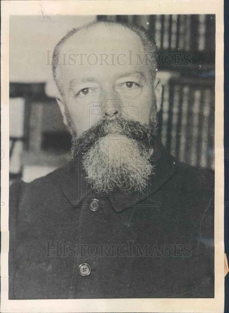 1925 France President Paul Doumer Press Photo - Historic Images