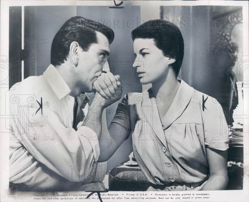 1958 Actors Silvana Mangano &amp; Richard Conte Press Photo - Historic Images