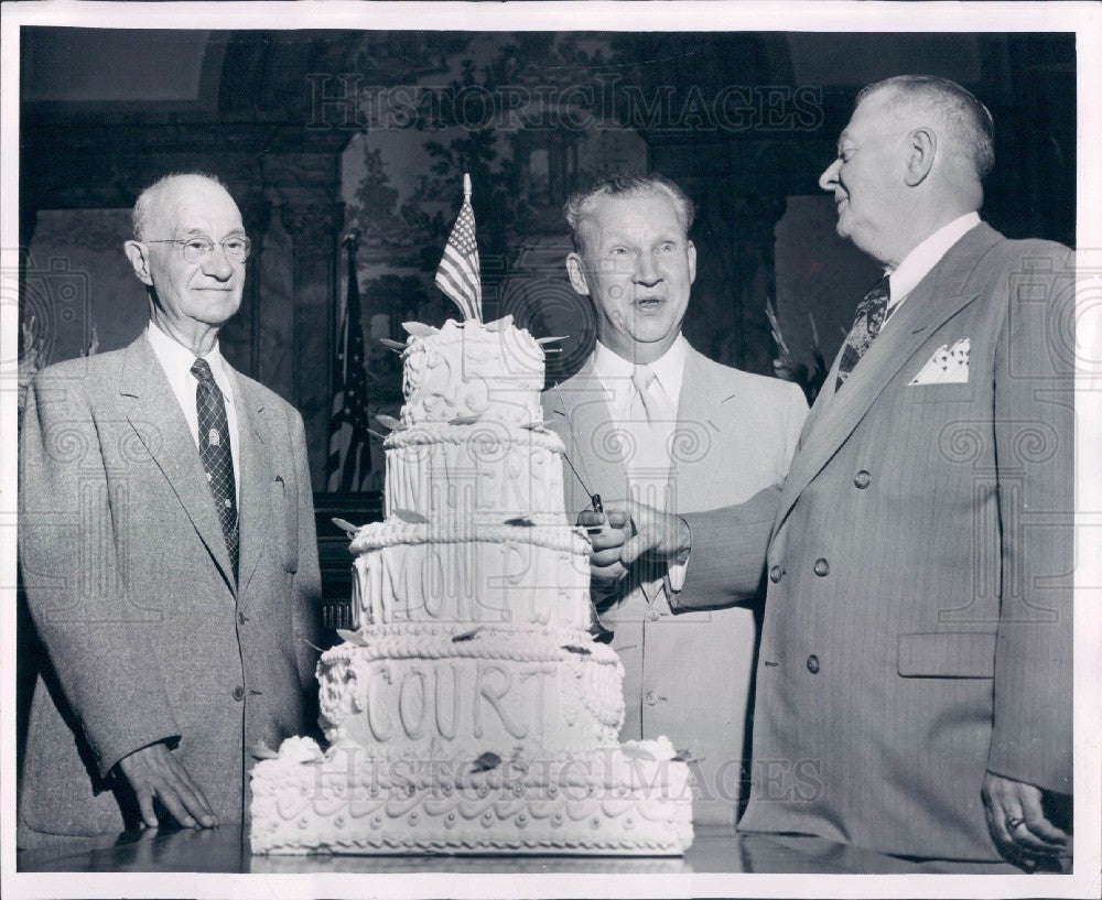 1954 Detroit MI Judges Smith/Jeffries/Liddy Press Photo - Historic Images