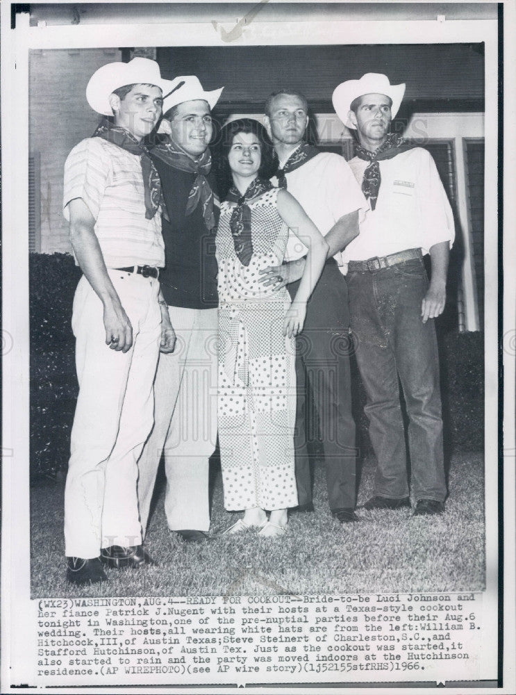 1966 US Pres Johnson Daughter Luci Press Photo - Historic Images