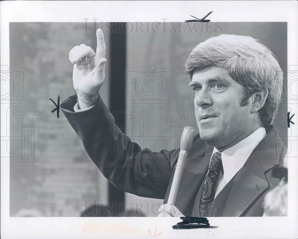 1978 TV Host Phil Donahue Press Photo - Historic Images