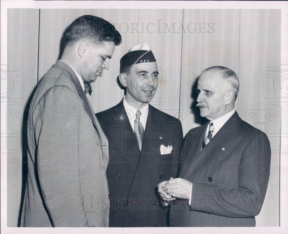 1951 MI Gov Williams/B Maile/Joel Boone Press Photo - Historic Images