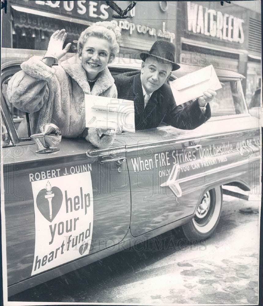 1960 Chicago TV Host Phillip/Fire Com Quinn Press Photo - Historic Images