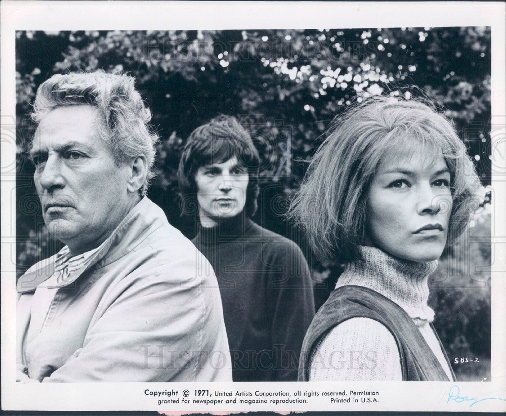 1977 Actors Glenda Jackson &amp; Peter Finch Press Photo - Historic Images