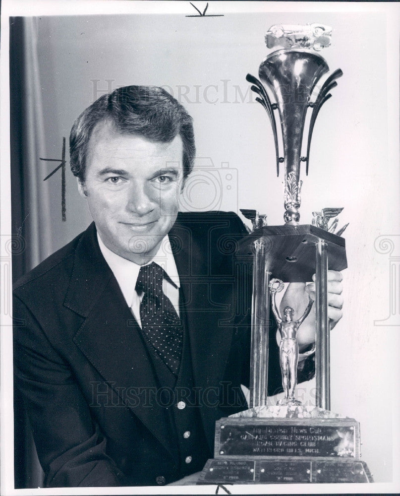 1978 Newsman Lowell James Detroit News Cup Press Photo - Historic Images