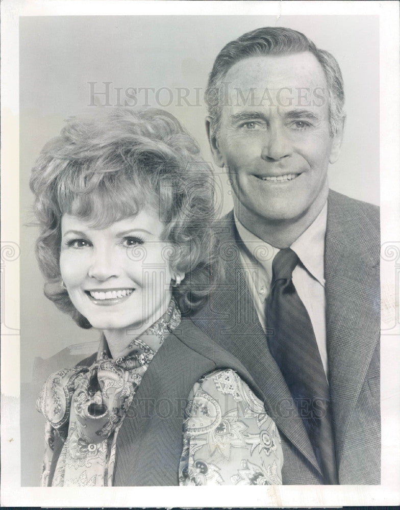 1970 Actors Janet Blair &amp; Henry Fonda Press Photo - Historic Images