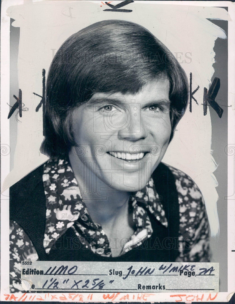 1974 Actor John Davidson Press Photo - Historic Images