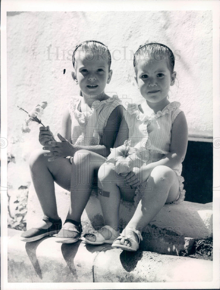 1958 Singer Pat Boones Daughters Press Photo - Historic Images
