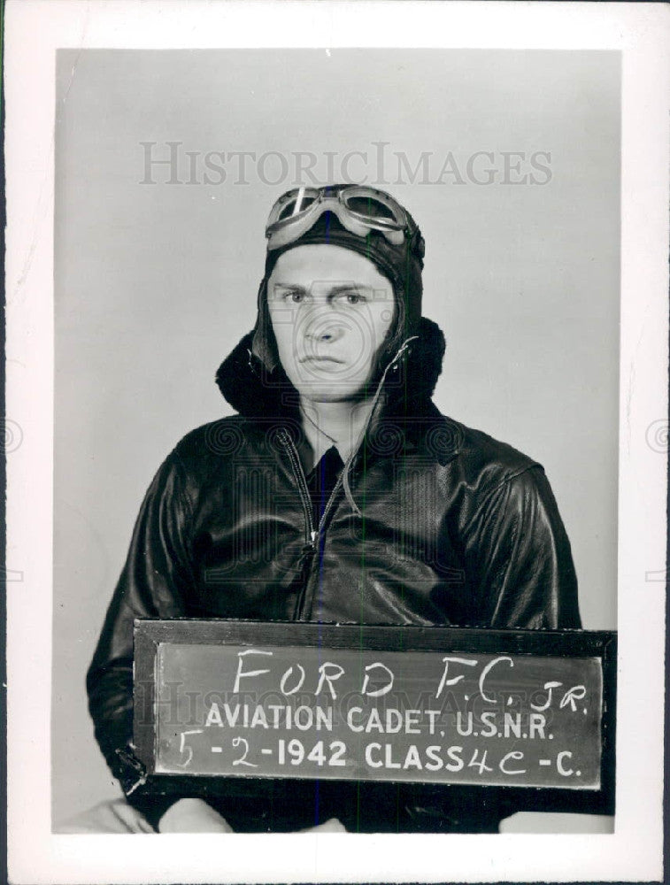 1942 Navy Cadet Frederick C Ford Jr Press Photo - Historic Images