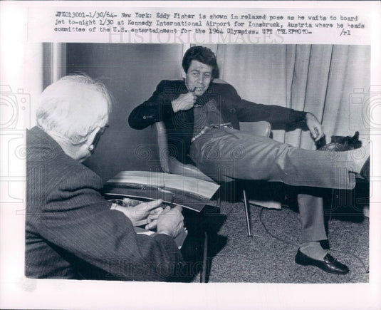 1964 Singer Eddie Fisher Press Photo - Historic Images