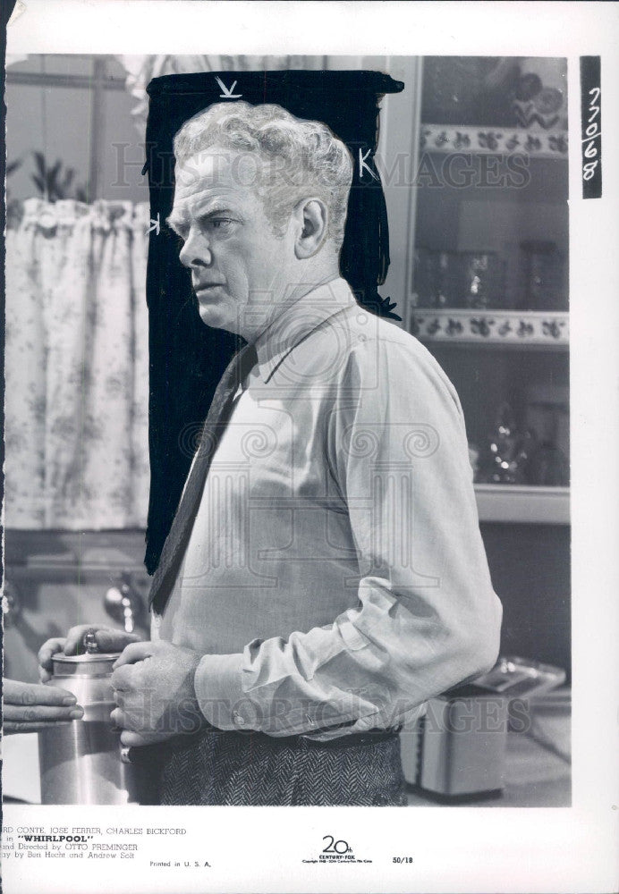 1950 Actor Charles Bickford Press Photo - Historic Images