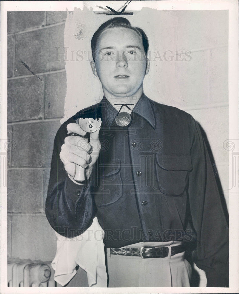 1951 Natl Fly Casting Champ Ben Hardesty Press Photo - Historic Images