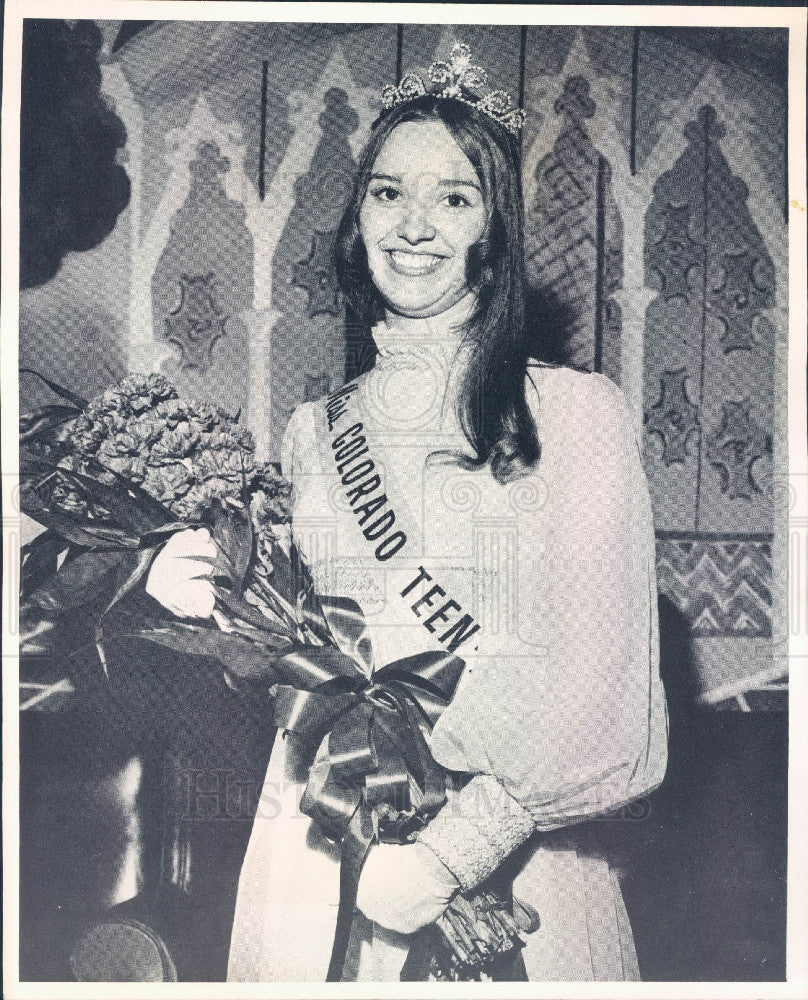 1972 Miss Colorado Teen Randia Coble Press Photo - Historic Images