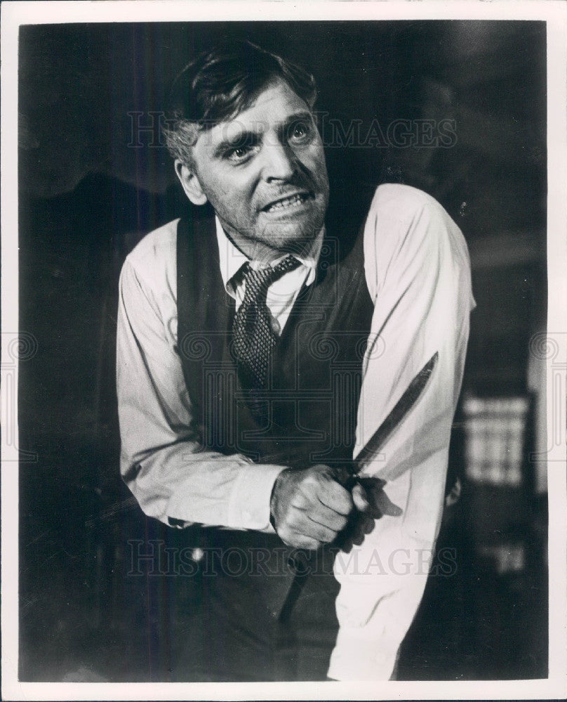 1955 Actor Burt Lancaster Press Photo - Historic Images