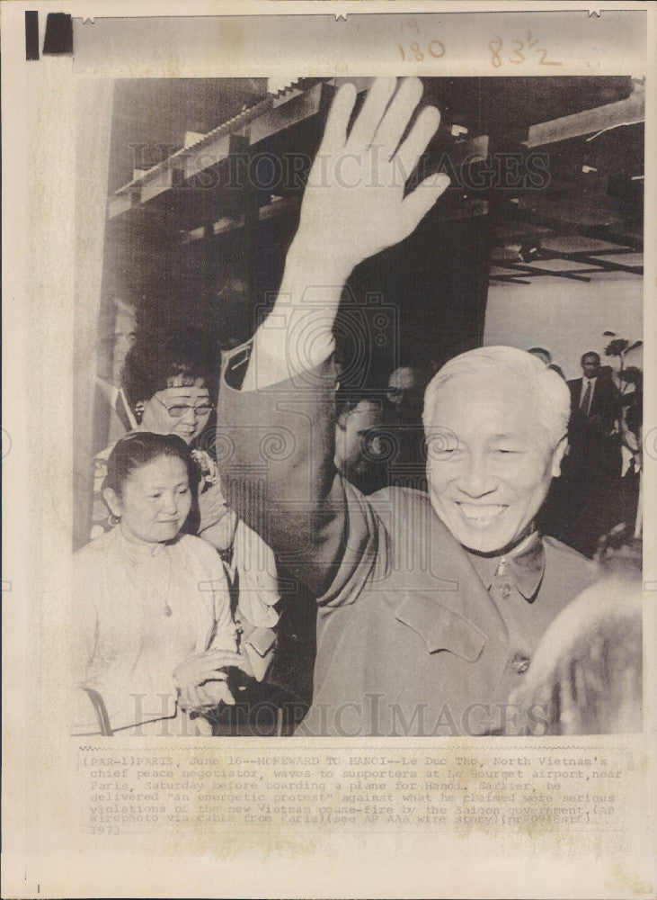 1973 North Vietnam Le Duc Tho Press Photo - Historic Images