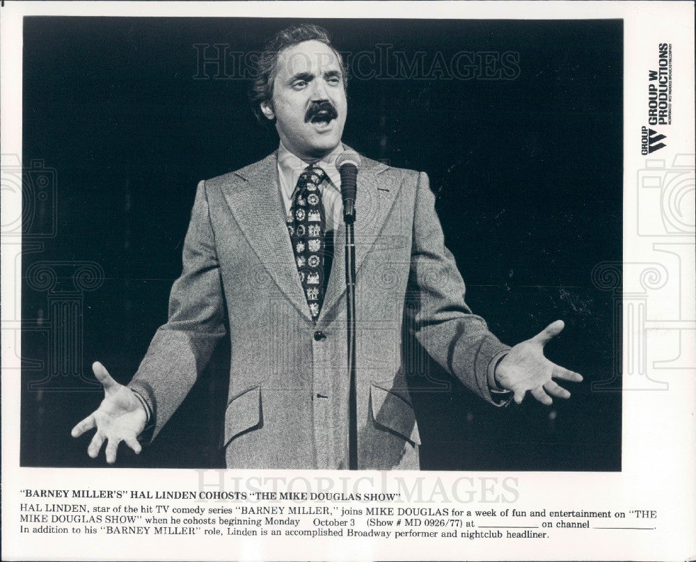 1977 Actor Hal Linden Press Photo - Historic Images