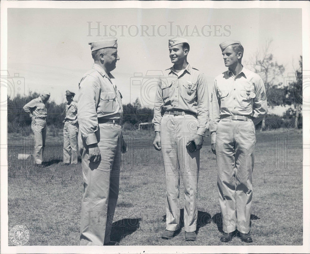 1943 US Army Air Corps Gen Rush Lincoln Press Photo - Historic Images