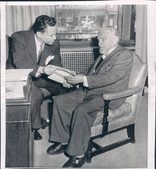 1955 Physical Culturist Bernarr MacFadden Press Photo - Historic Images