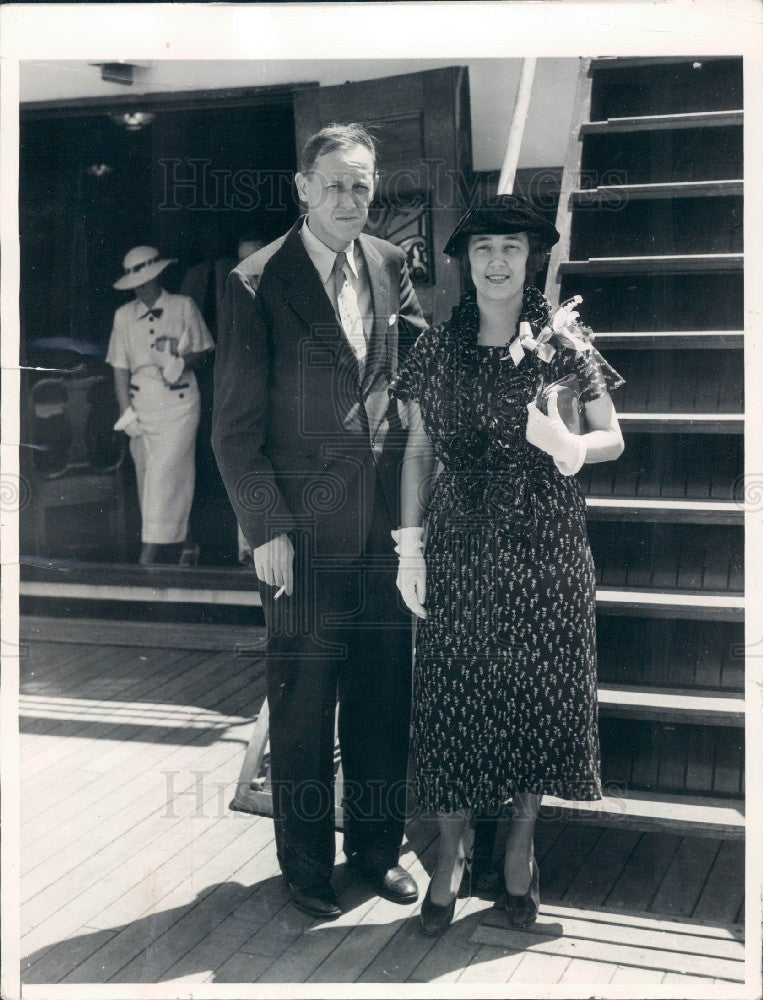 1934 Roosevelt Aid Harry Hopkins WPA Press Photo - Historic Images