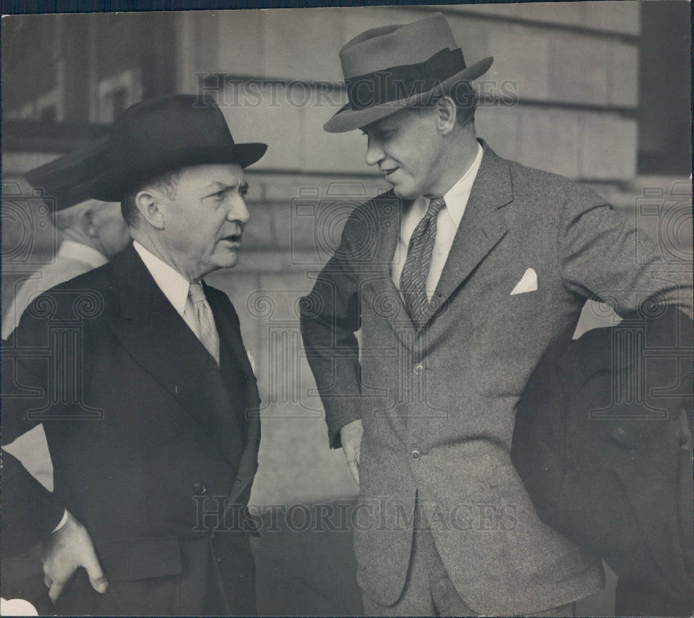 1936 Harry Hopkins WPA/CO Rep Lewis Press Photo - Historic Images