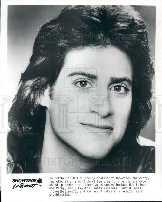 1986 Comedian Richard Lewis Press Photo - Historic Images