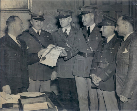 1937 CO Military Officers/Gov Ammons Press Photo - Historic Images