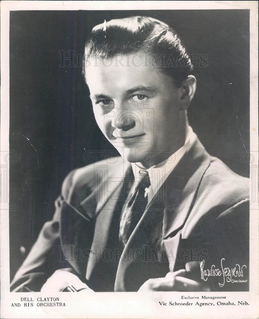 1950 Bandleader Dell Clayton Press Photo - Historic Images