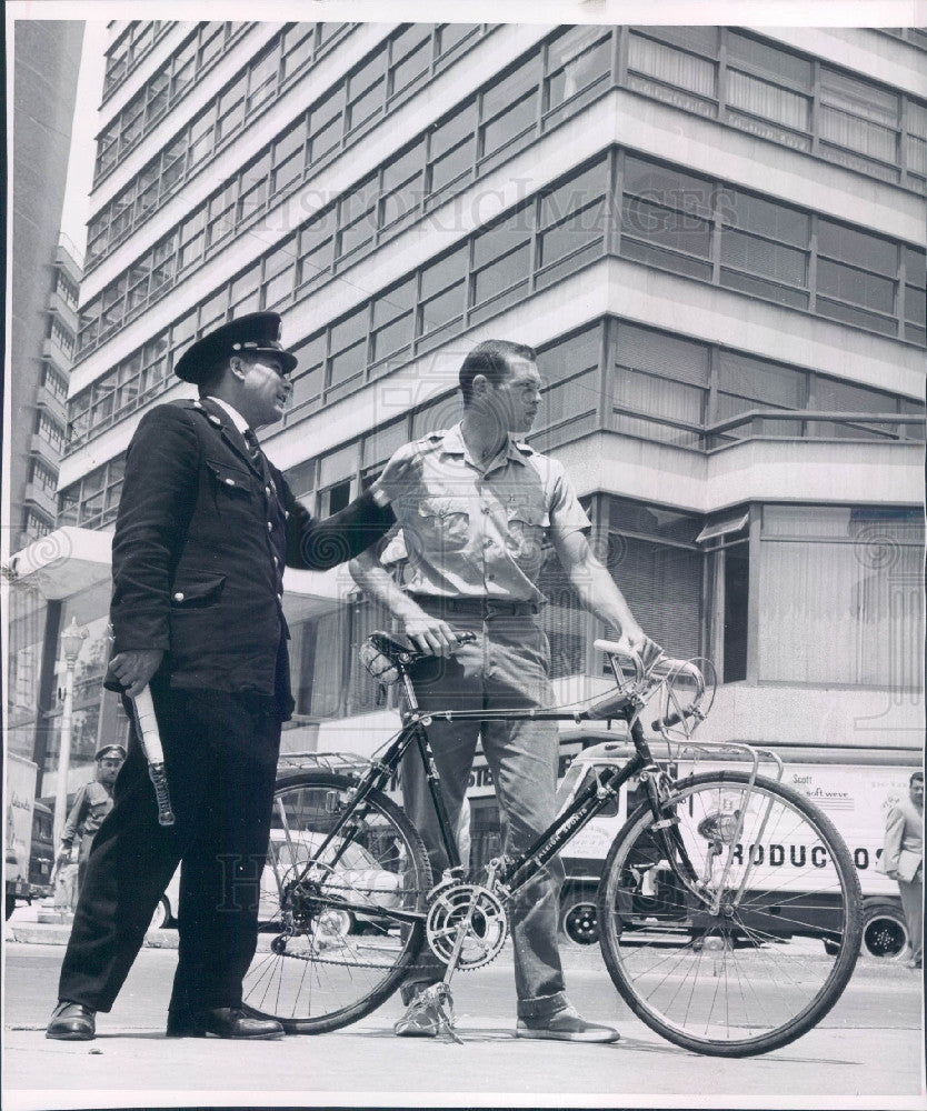 1961 La Veta CO Bicyclist Lee Lehman Press Photo - Historic Images