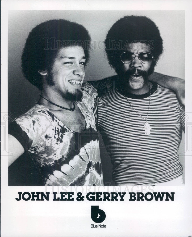 1976 Musicians John Lee &amp; Gerry Brown Press Photo - Historic Images