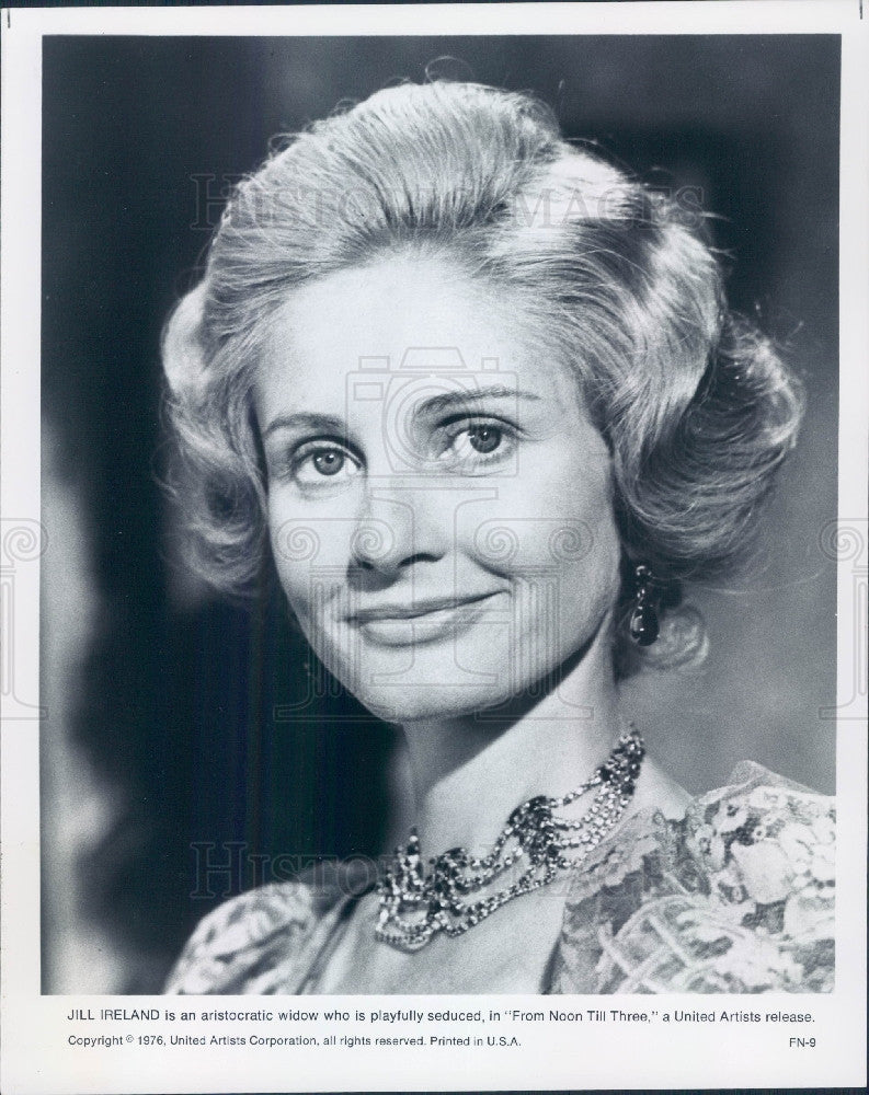 1976 Actress Jill Ireland Press Photo - Historic Images