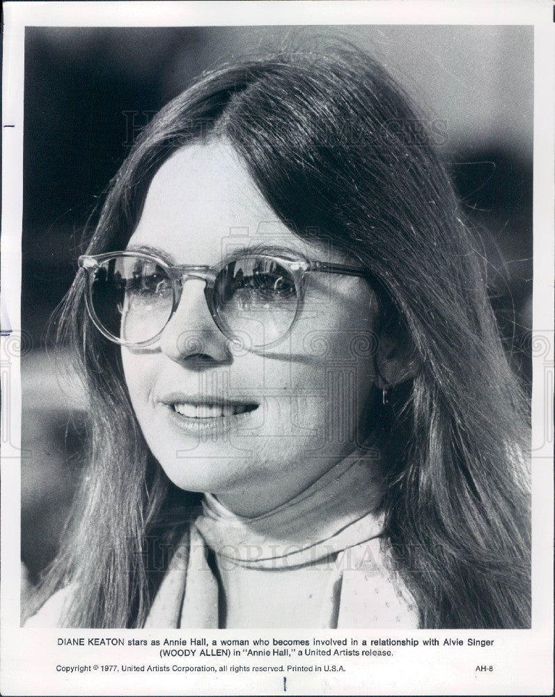 1977 Actress Diane Keaton Press Photo - Historic Images