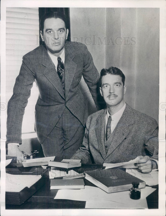 1937 US News Publisher James & E.W. Scripps Press Photo - Historic Images