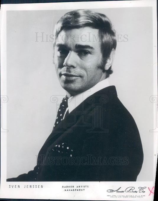 1970 Singer Sven Jenssen Press Photo - Historic Images