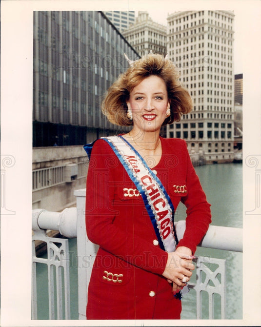 1992 Miss Chicago Debbie Lynn Hill Press Photo - Historic Images