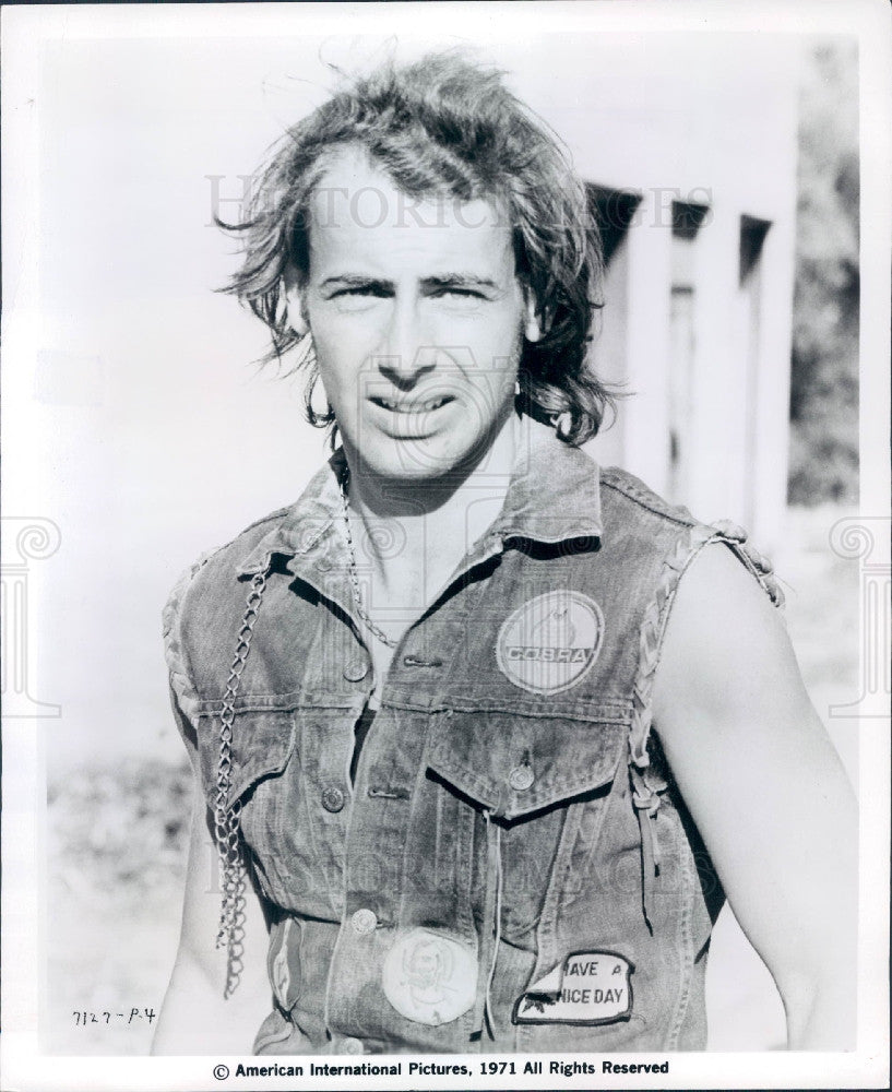 1971 Actor Larry Bishop Press Photo - Historic Images