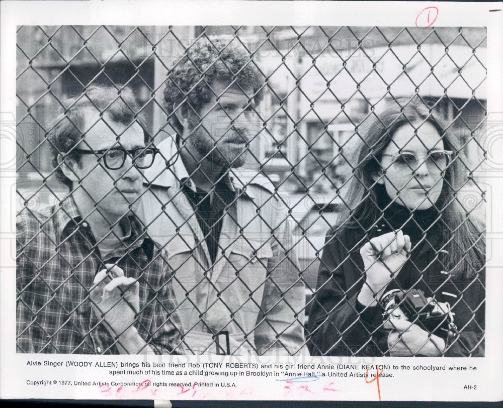 1978 Actors Woody Allen/Tony Roberts/Diane Keaton Photo - Historic Images