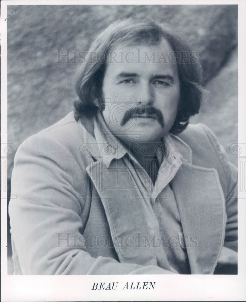 1977 Folk Singer Beau Allen Press Photo - Historic Images